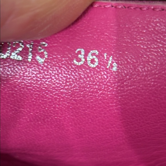 Christian Dior fuchsia embellished espadrilles flats size European 36.5 - Picture 7 of 7